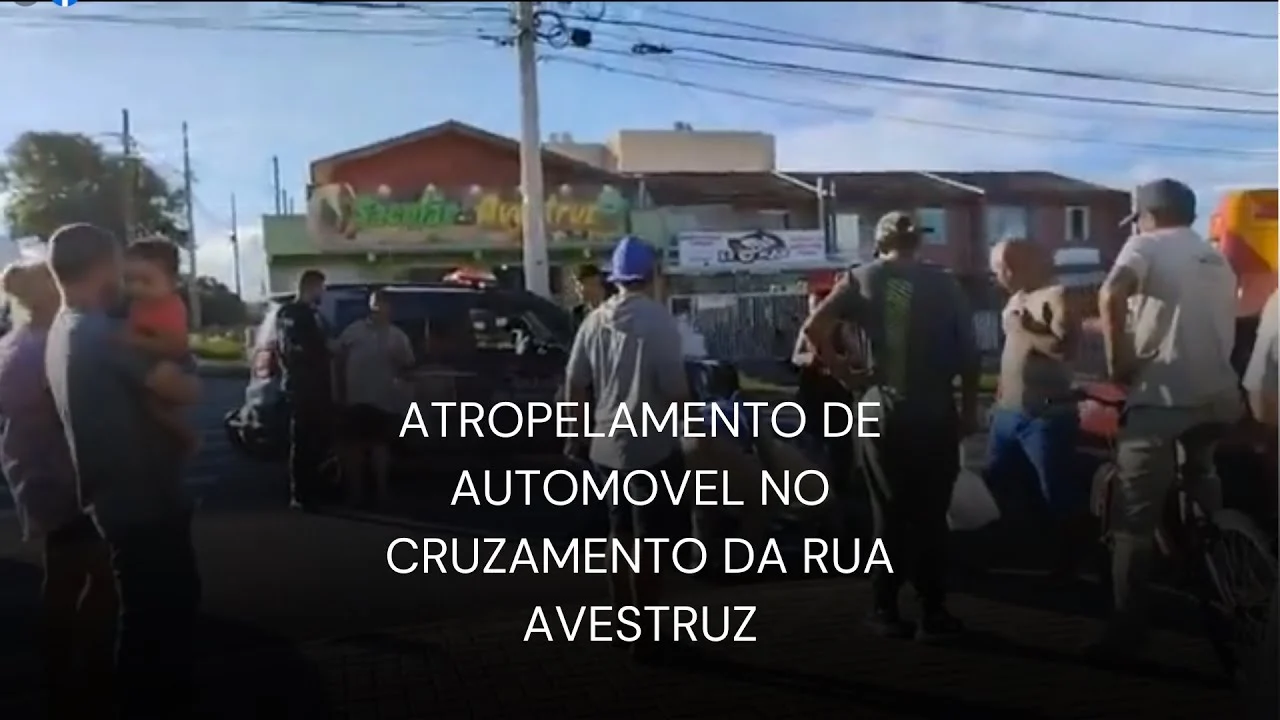Acompanhe No Popular: Atropelamento no Bairro Industrial, na Rua Avestruz.