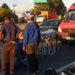 Acidente entre carro e moto na Rodovia do Xisto