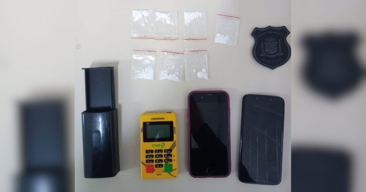 GMA prende homem por tráfico de drogas, que estaria levando encomenda para “cliente”