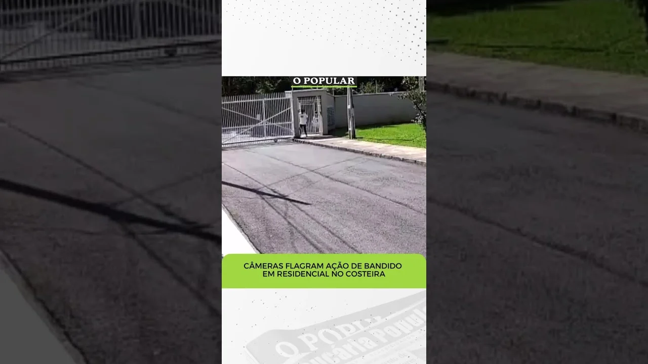 Confira agora imagens do momento em que o sujeito invade o condomínio.
