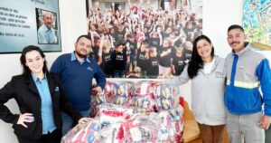 Connectsul doa mais de 60 cestas básicas para a ONG Amigos da Caximba