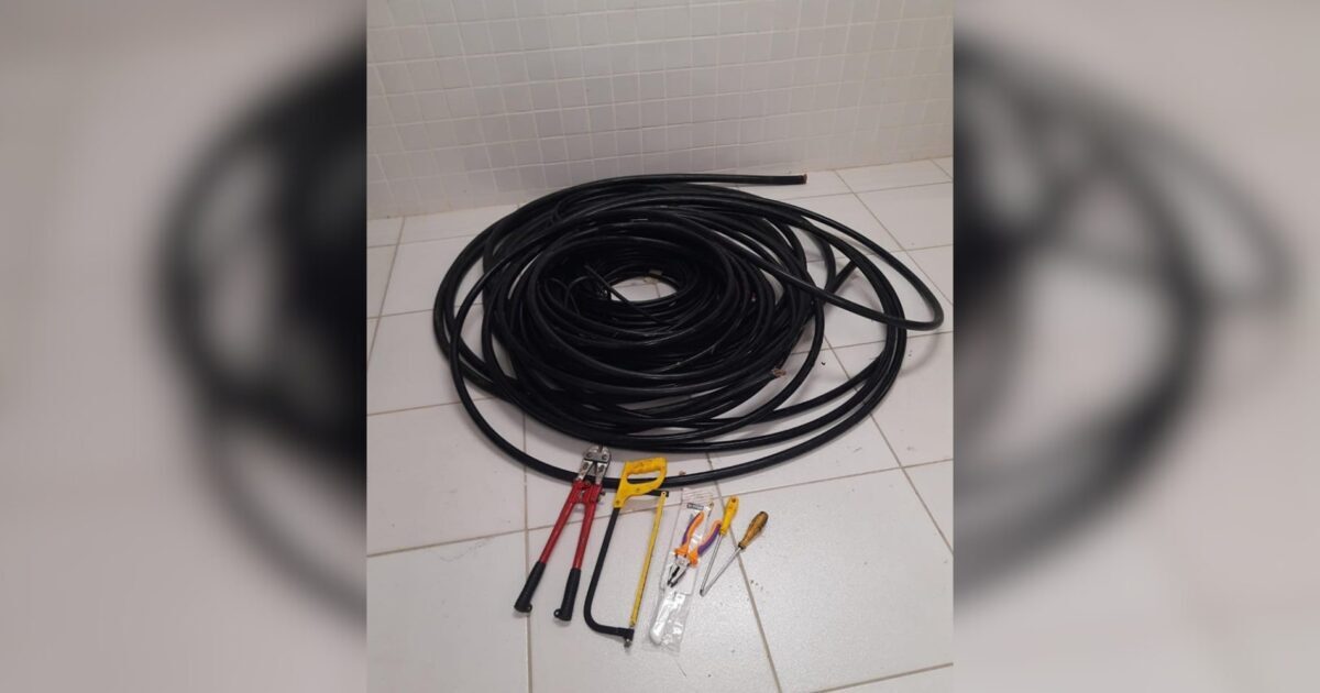 Mais um furto de cabos de rede elétrica é registrado pela Guarda Municipal