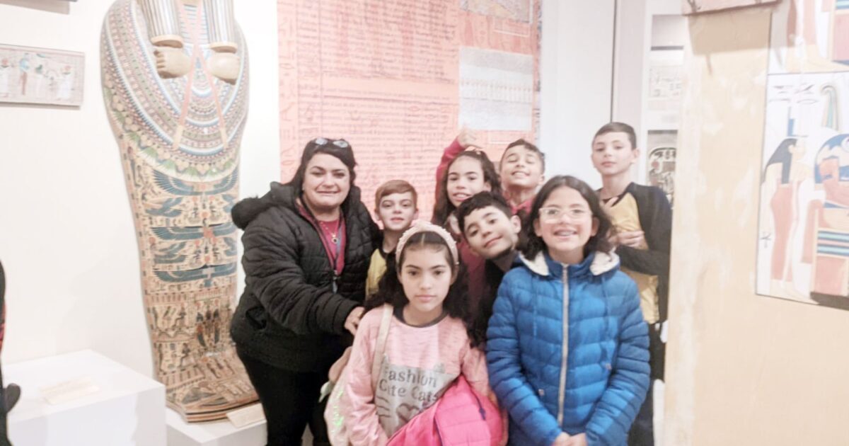 Estudantes do Szymanski visitam museu egípcio e conhecem a cultura daquele povo