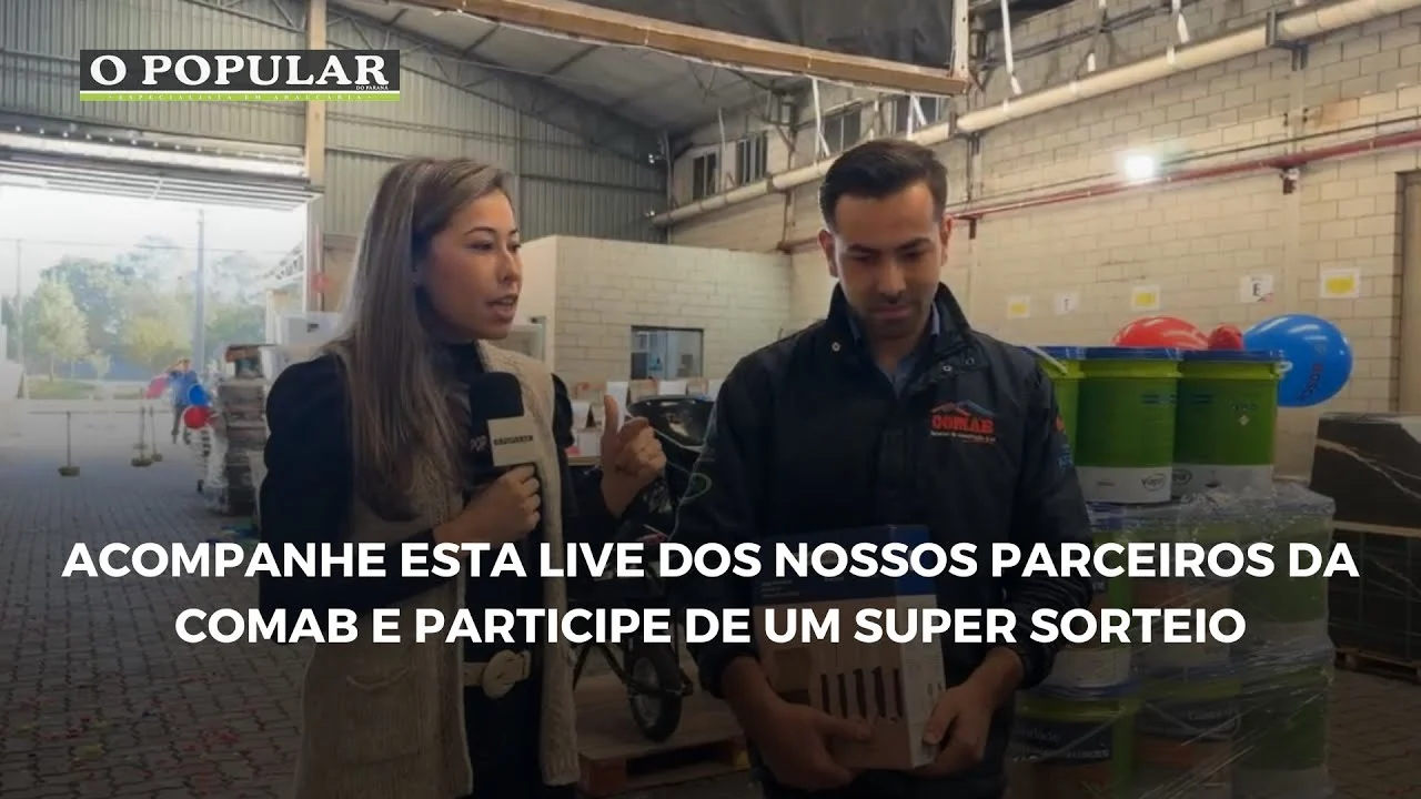 Acompanhe esta live dos nossos parceiros da Comab e participe de um super SORTEIO
