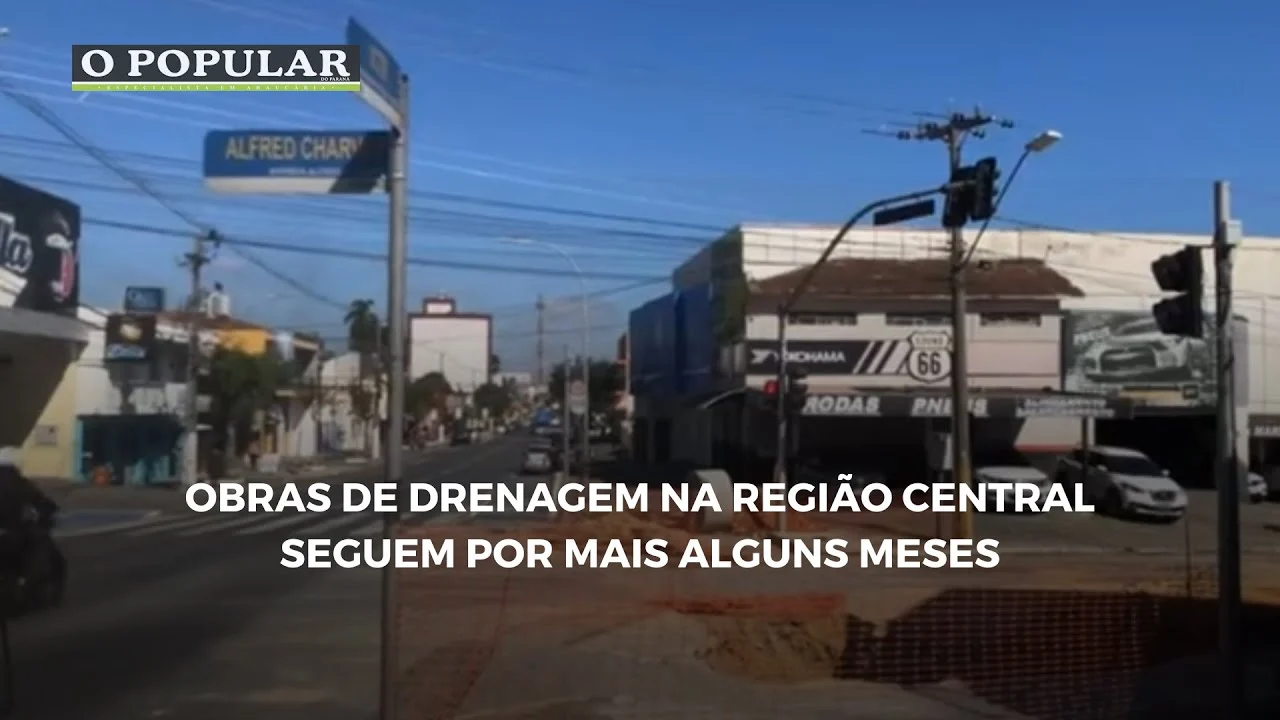 Obras de drenagem na região central seguem por mais alguns meses