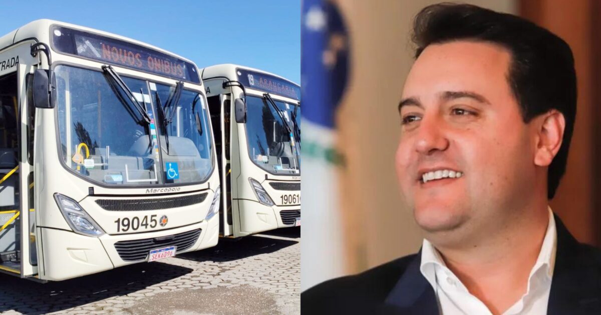 Ratinho Jr. entrega 27 novos ônibus metropolitanos para Araucária