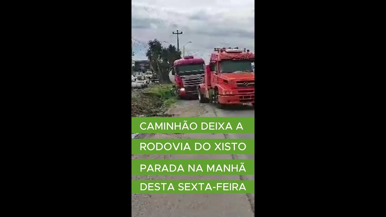 O acidente aconteceu na manhã desta sexta (28) na Rodovia do Xisto, próximo ao supermercado Condor