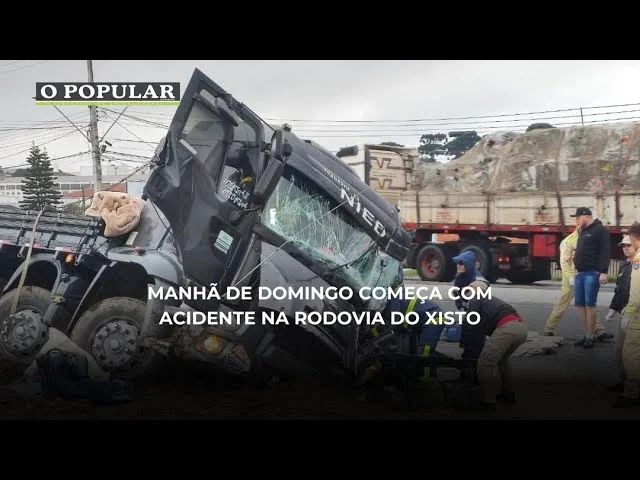 Manhã de domingo começa com acidente na Rodovia do Xisto
