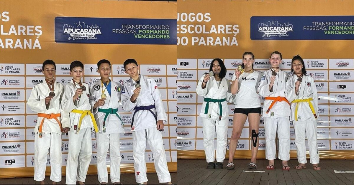 Judô conquista duas medalhas de bronze na 69° edição dos Jogos Escolares do Paraná