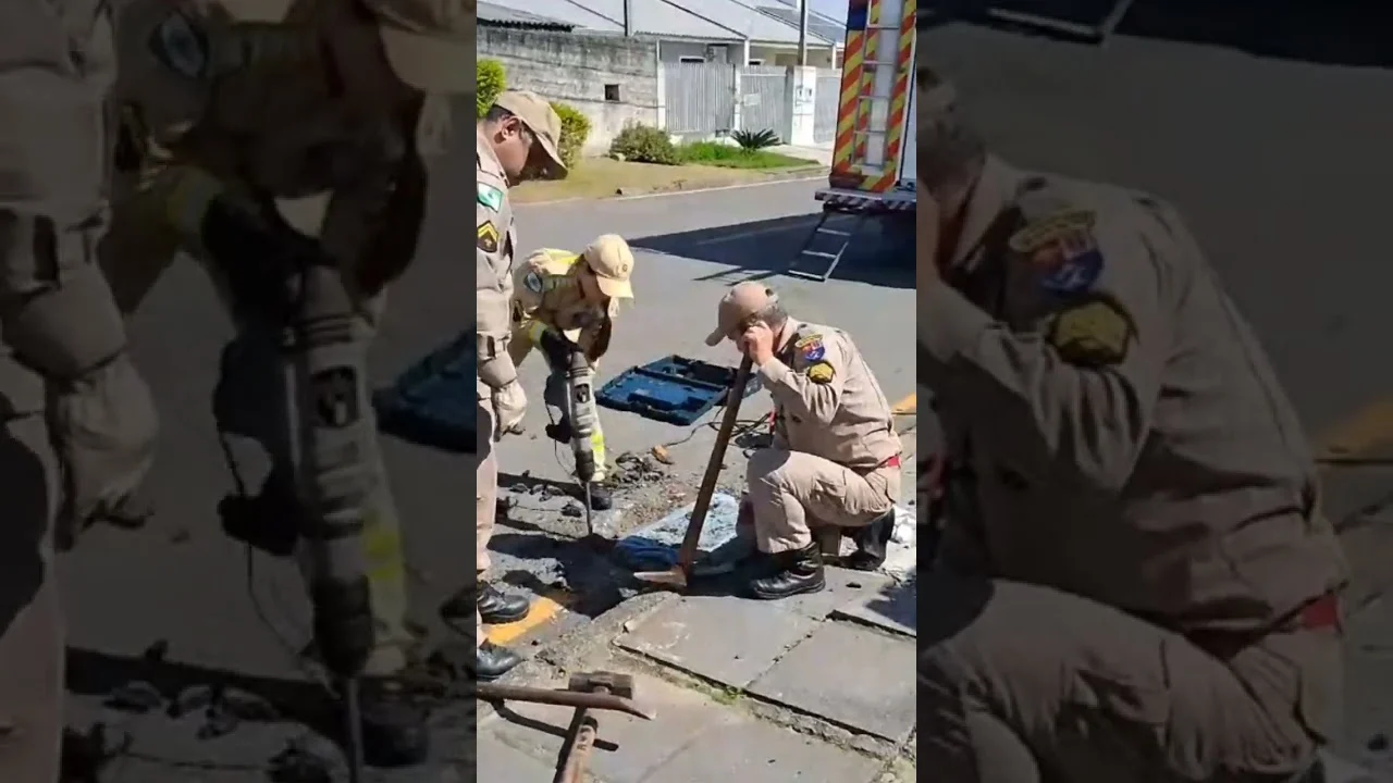 Olhem só que legal! Vídeo mostra trabalho dos cabos Torres e Cláudia e do sargento Rezende, do Corpo