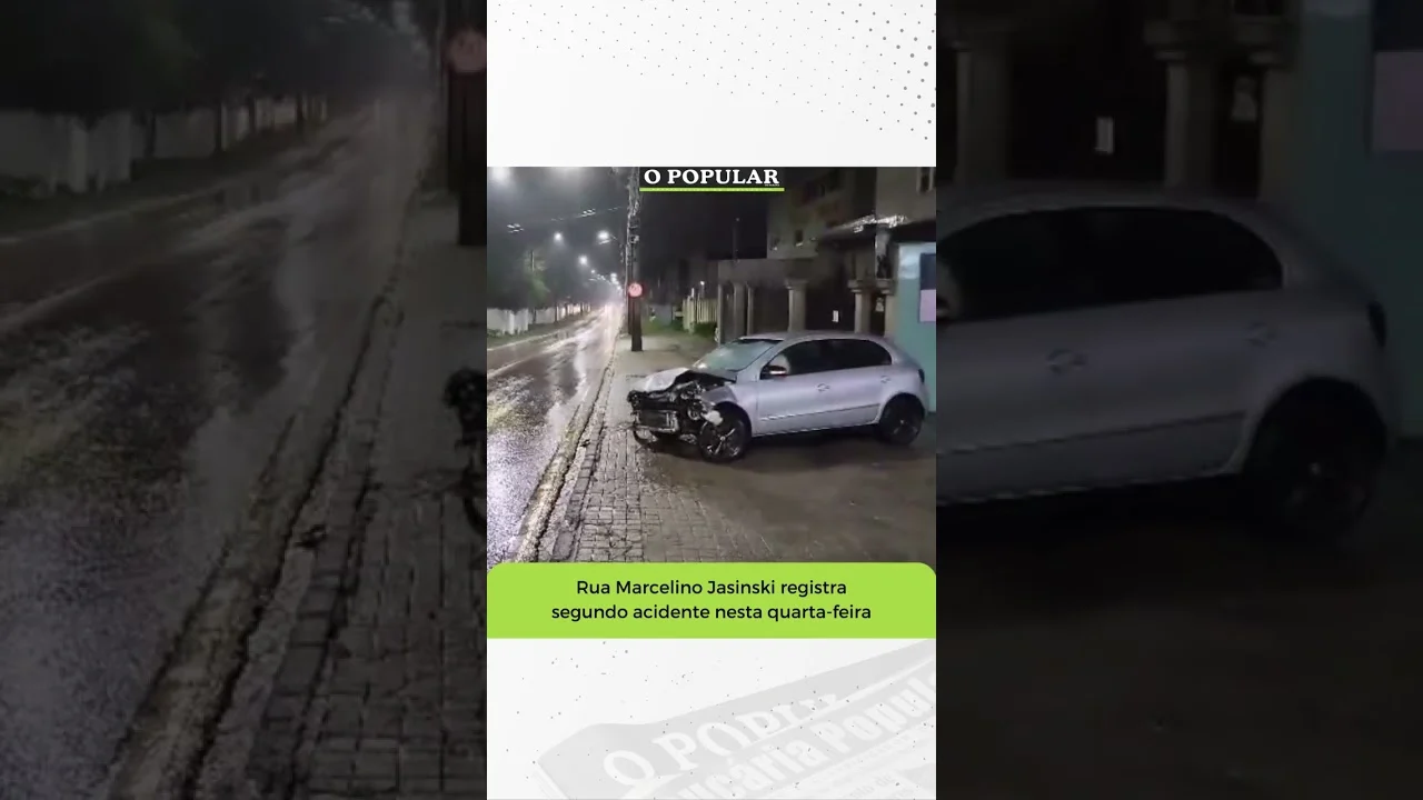 Na tarde desta quarta-feira (9) O Popular noticiou um acidente entre uma moto e carro na rua Marceli