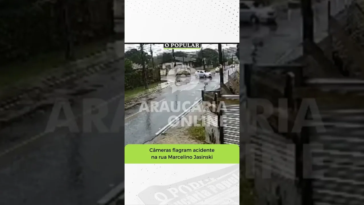 Veja o registro do acidente que aconteceu na manhã desta quarta-feira, 9 de agosto, na rua Marcelino