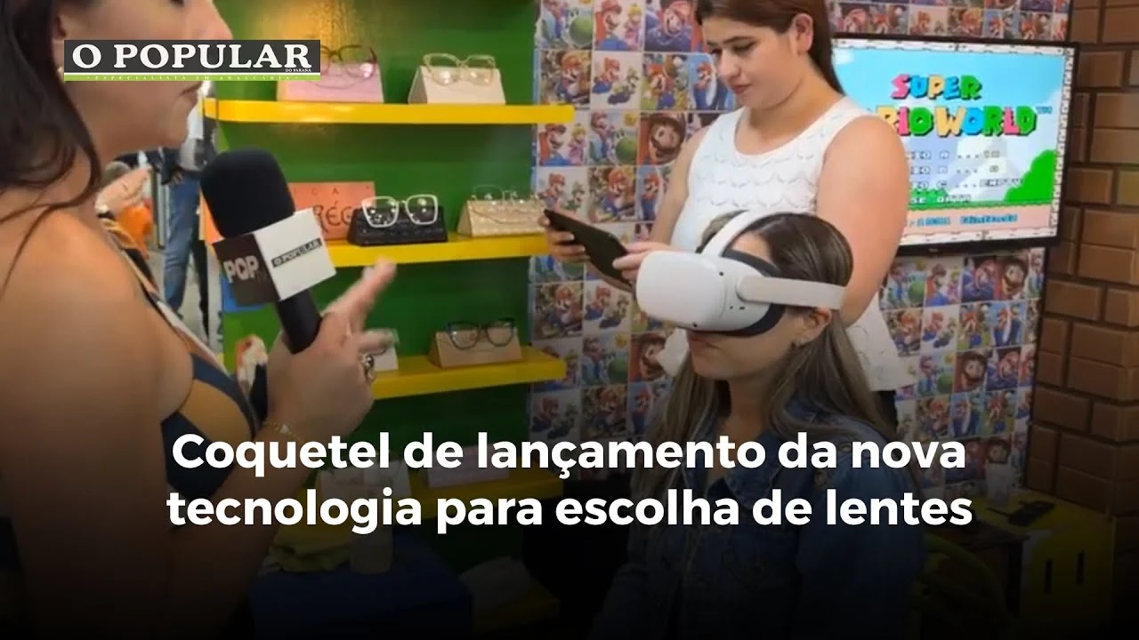 Coquetel de lançamento da nova tecnologia para escolha de lentes