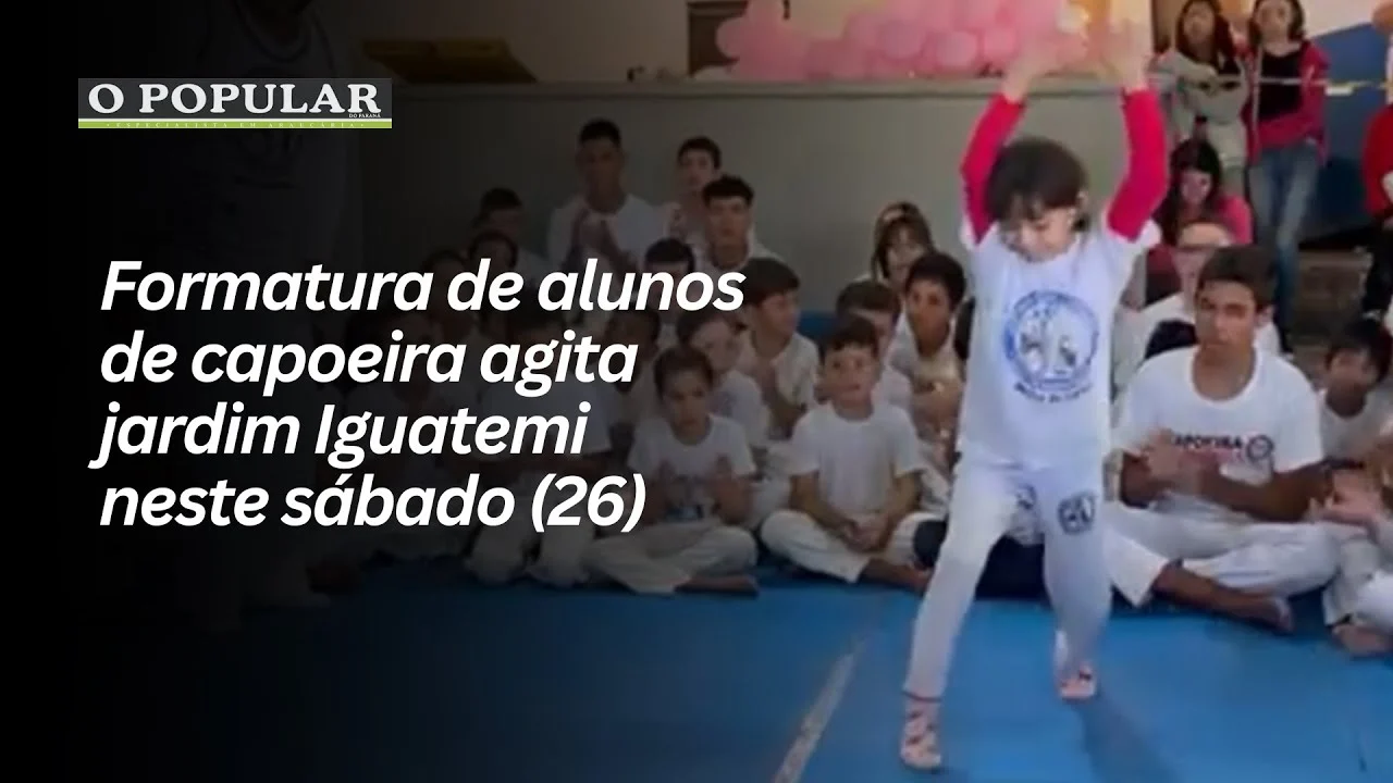 Formatura de alunos de capoeira agita jardim Iguatemi neste sábado (26)