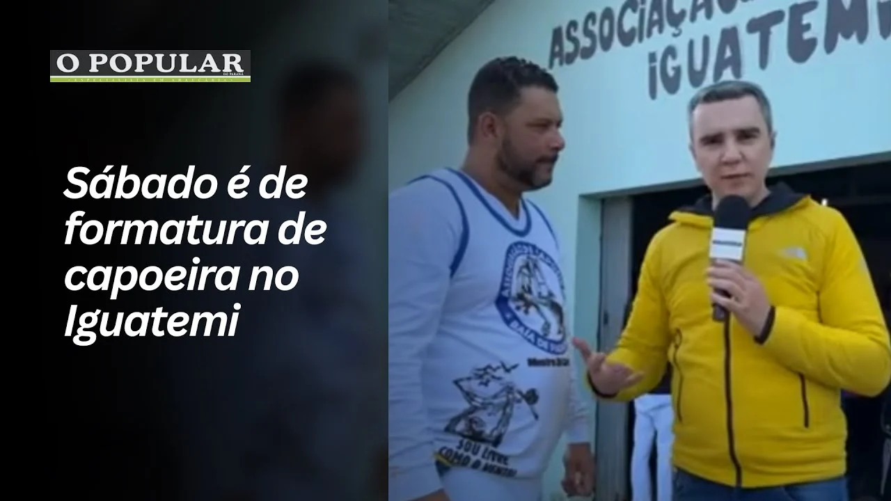 Sábado é de formatura de capoeira no Iguatemi