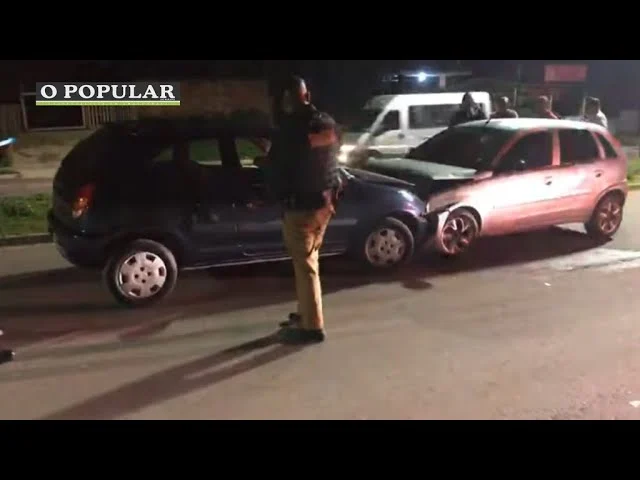 Noite de domingo registra acidente no Jardim Boqueirão