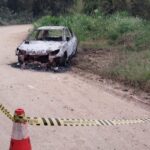 Corpo em carro carbonizado na área rural de Araucária pode ser de mulher desaparecida de Curitiba