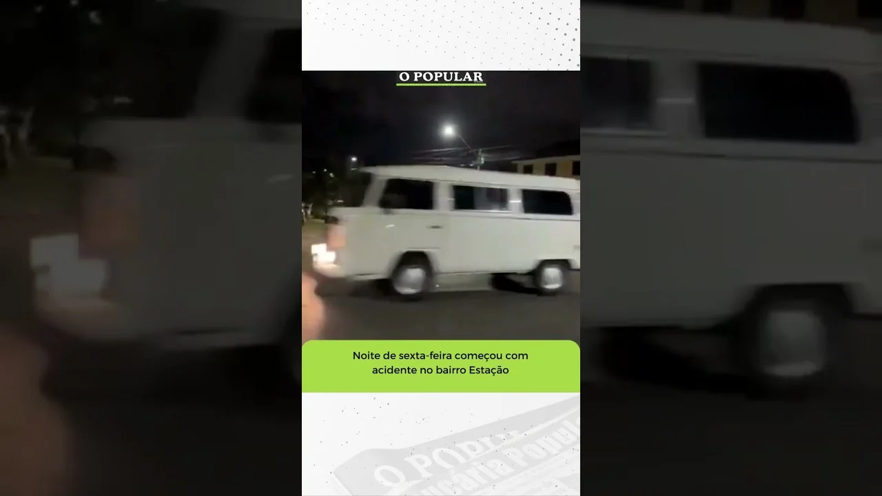 Noite de sexta-feira começou com acidente no bairro Estação