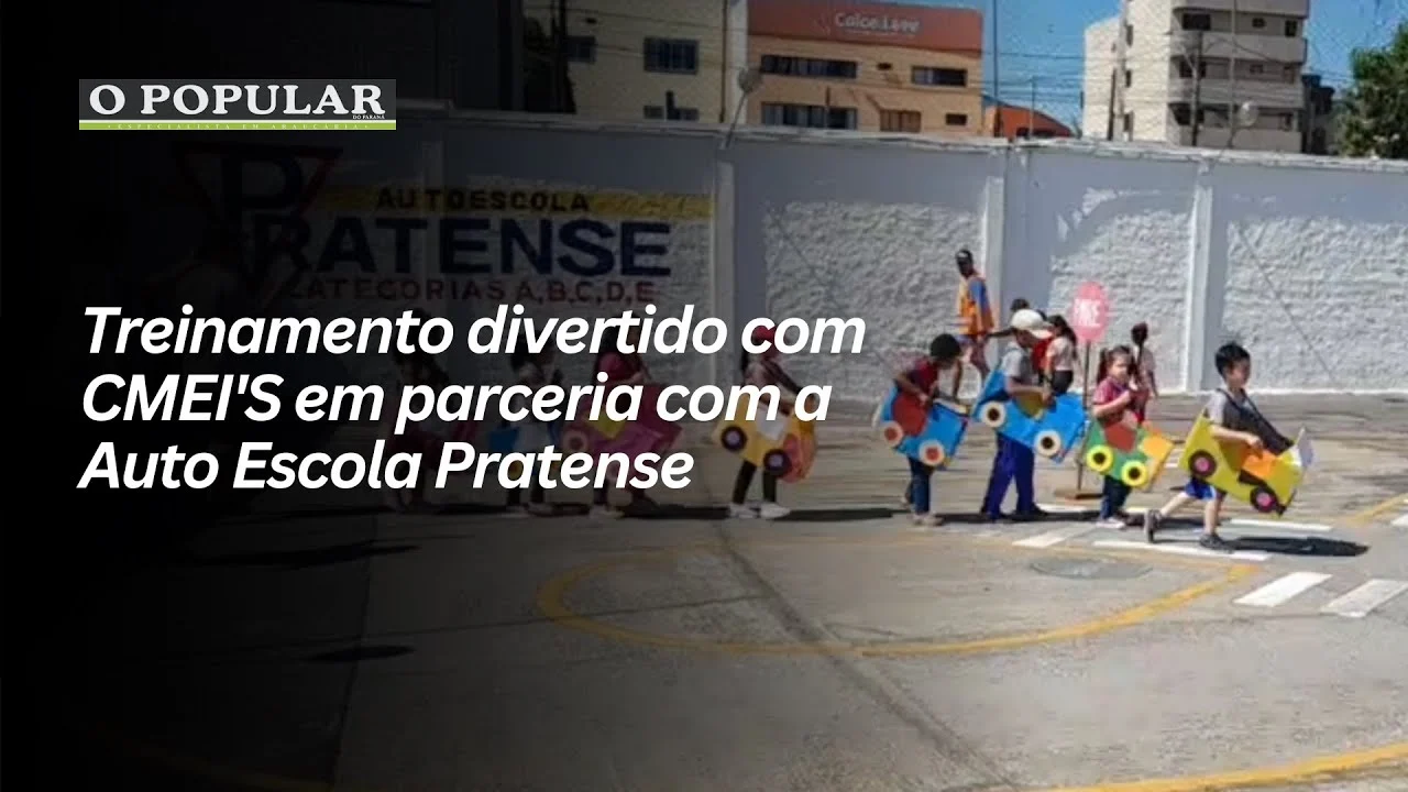 Treinamento divertido com CMEI'S em parceria com a Auto Escola Pratense