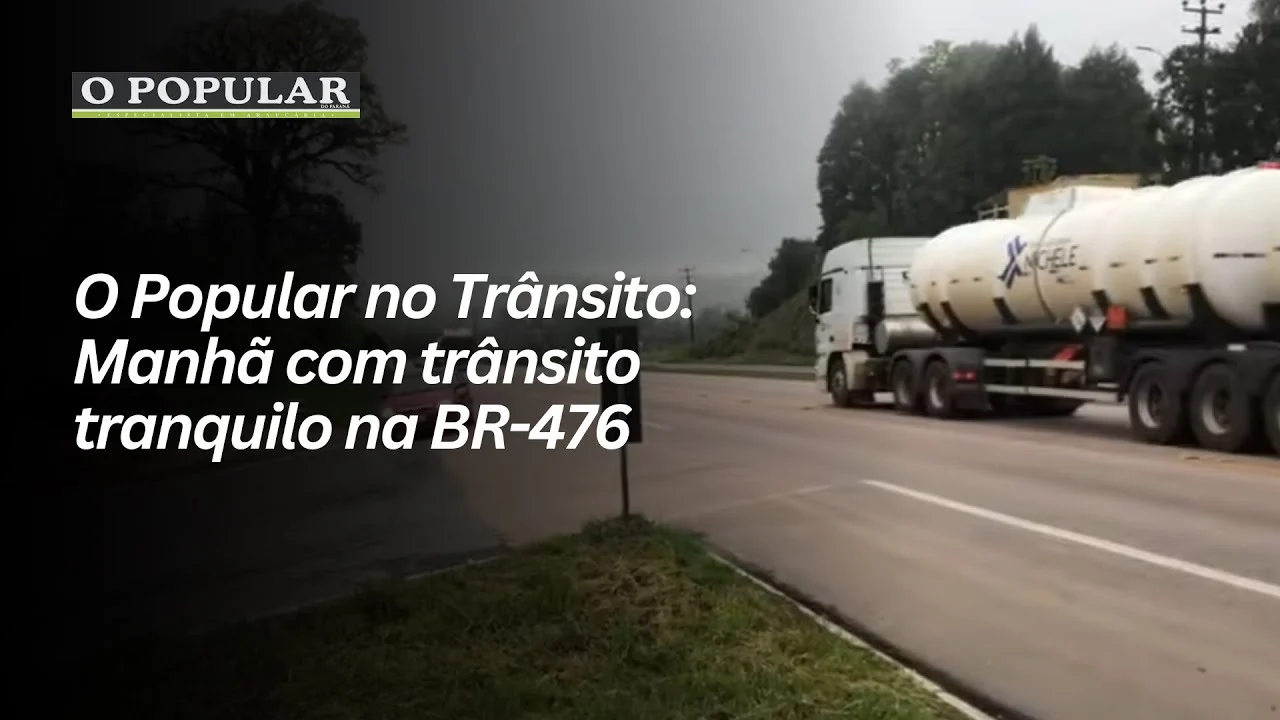 O Popular no Trânsito: Manhã com trânsito tranquilo na BR-476