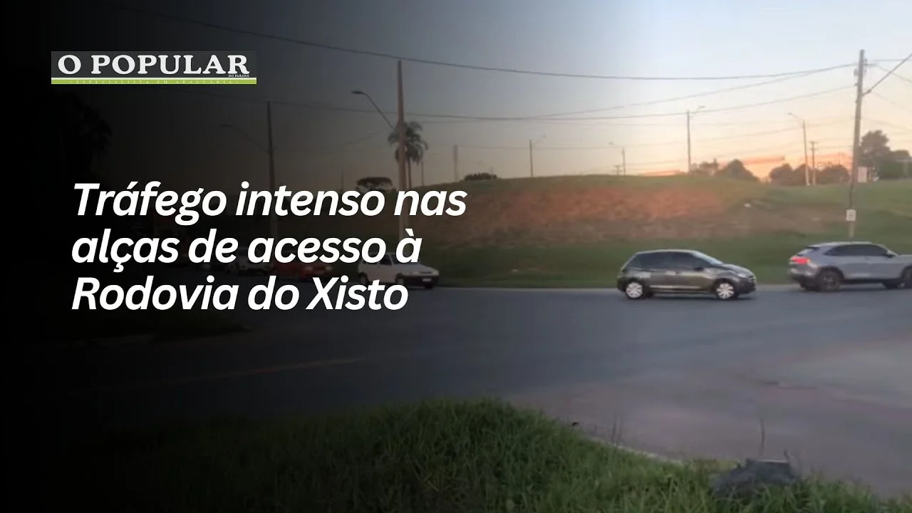 Tráfego intenso nas alças de acesso à Rodovia do Xisto