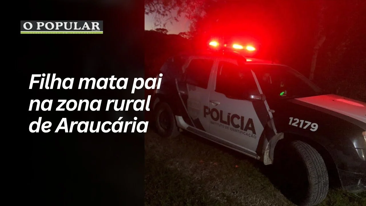Filha mata pai na zona rural de Araucária