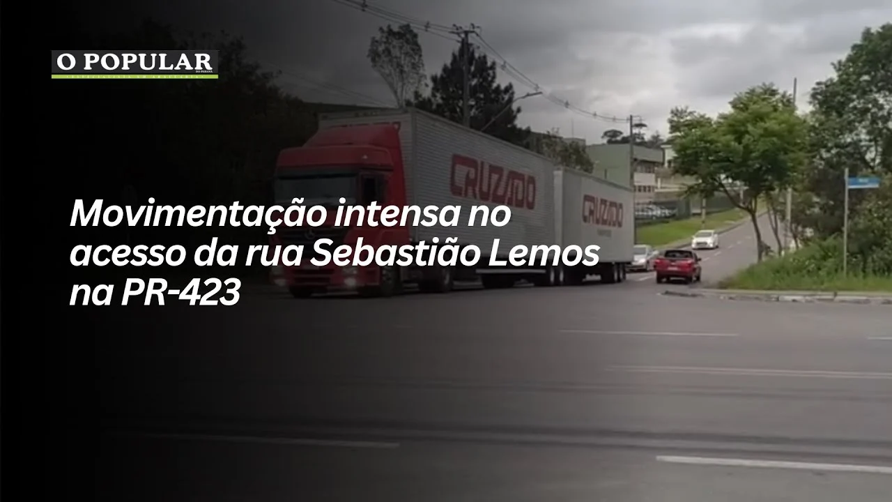 Movimentação intensa no acesso da rua Sebastião Lemos na PR-423