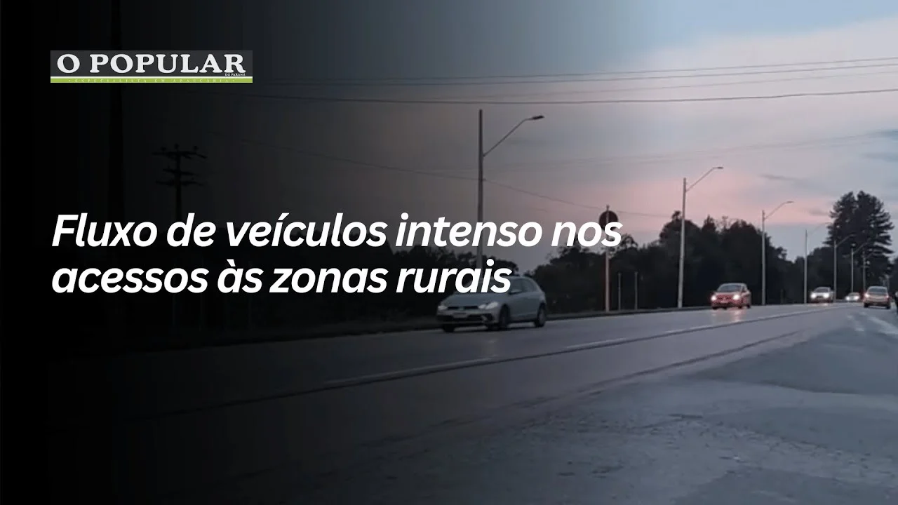 Fluxo de veículos intenso nos acessos às zonas rurais