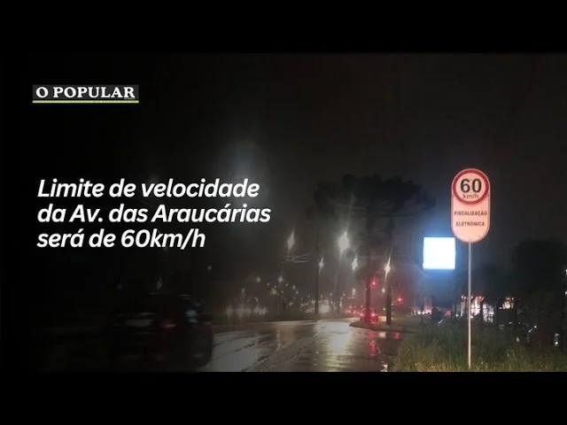 Limite de velocidade da Av. das Araucárias será de 60km/h