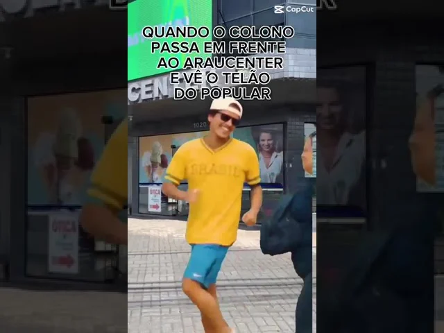 Quando até o colono não consegue resistir ao nosso telão 😁 #bruninho #opopularpr #araucaria