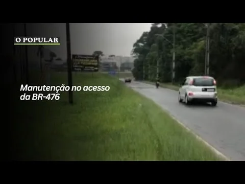 Manutenção no acesso da BR-476