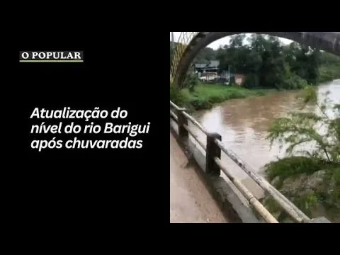 Atualização do nível do rio Barigui após chuvaradas