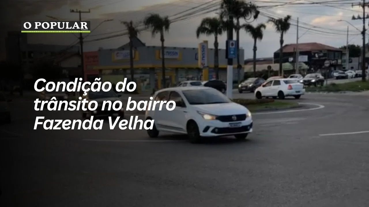 Condição do trânsito no bairro Fazenda Velha