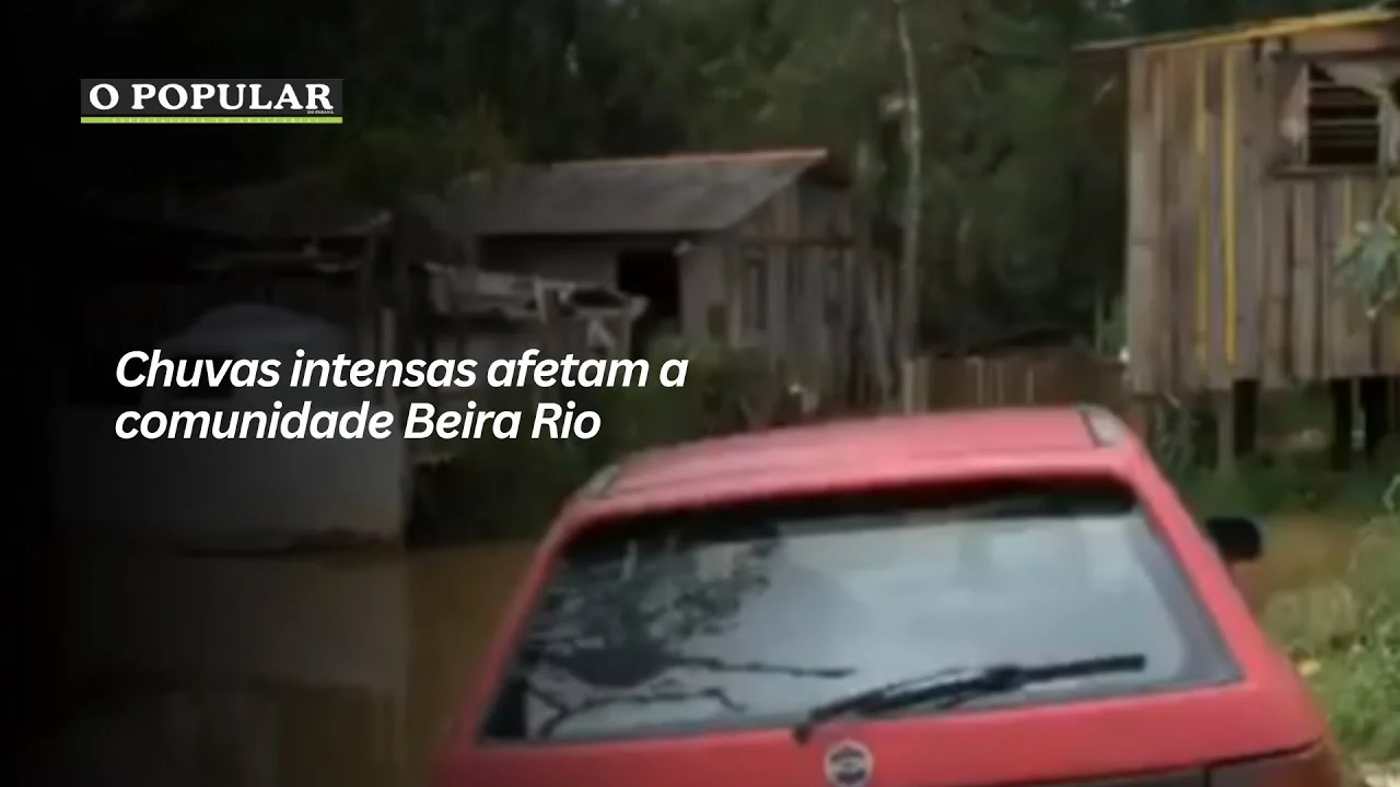 Chuvas intensas afetam a comunidade Beira Rio
