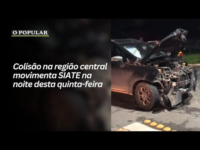Colisão na região central movimenta SIATE na noite desta quinta-feira