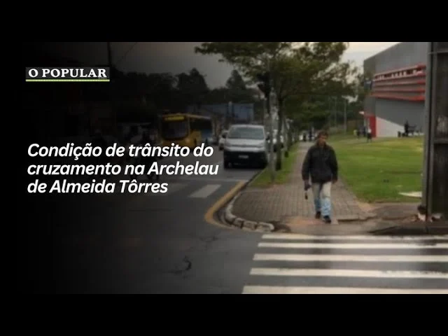 Condição do trânsito no cruzamento na Av. Archelau de Almeida Torres