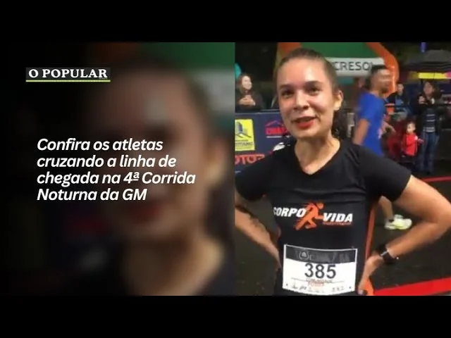 Confira os atletas cruzando a linha de chegada na 4ª Corrida Noturna da GM