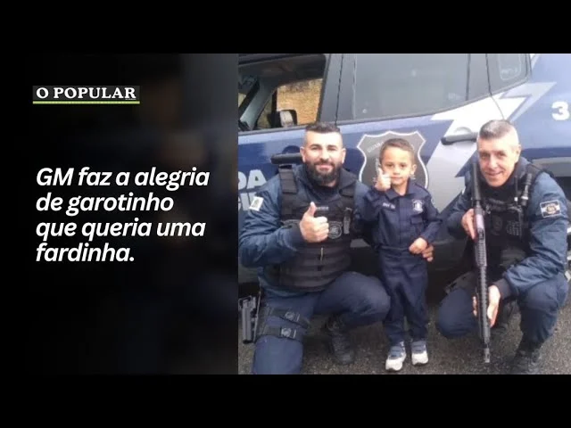 GM faz a alegria de garotinho que queria uma fardinha