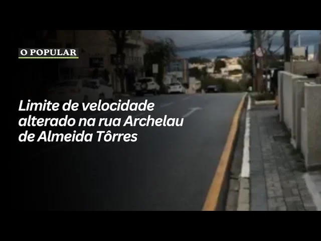 Limite de velocidade alterado na rua Archelau de Almeida Tôrres