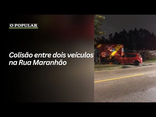 Colisão entre dois veículos na Rua Maranhão