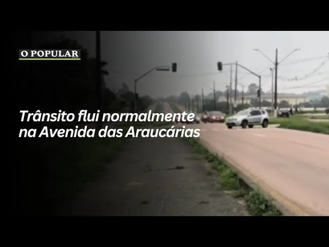 Trânsito flui normalmente na Avenida das Araucárias