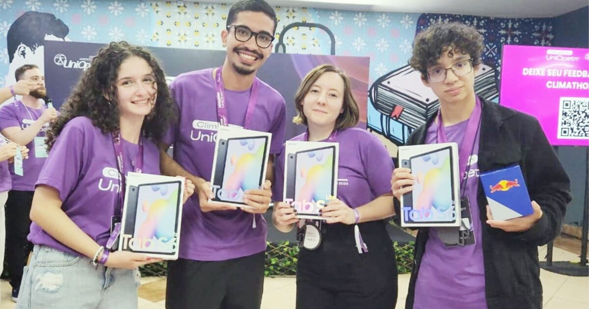 Projeto ECOnomiza foi o grande vencedor do Climathon UniOpet 2023