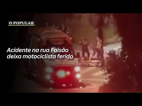 Acidente na rua Faisão deixa motociclista ferido