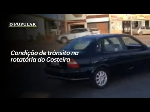 Condição de trânsito na rotatória do Costeira