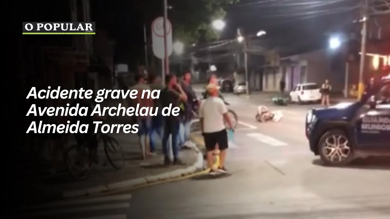 Acidente grave na Avenida Archelau de Almeida Torres