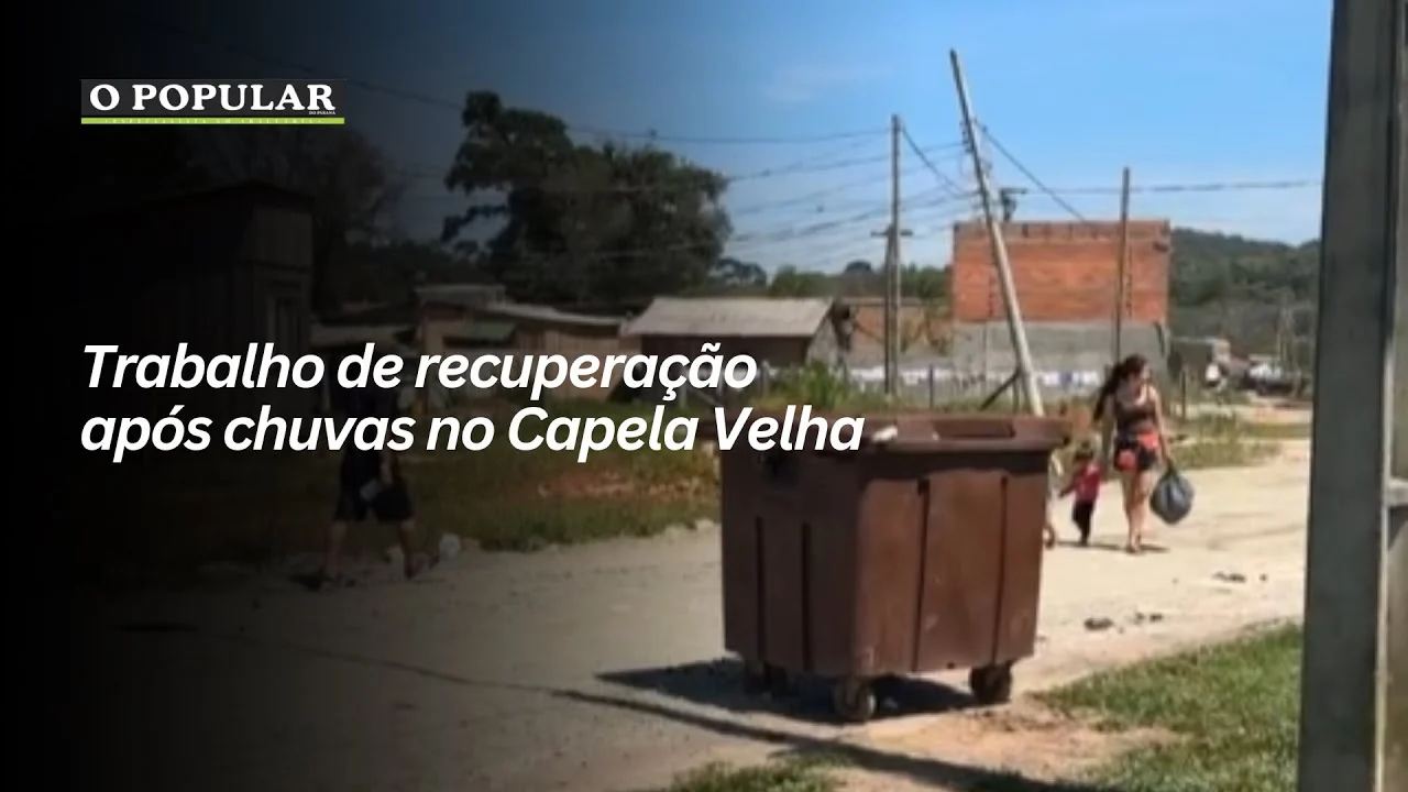 Trabalho de recuperação após chuvas no Capela Velha