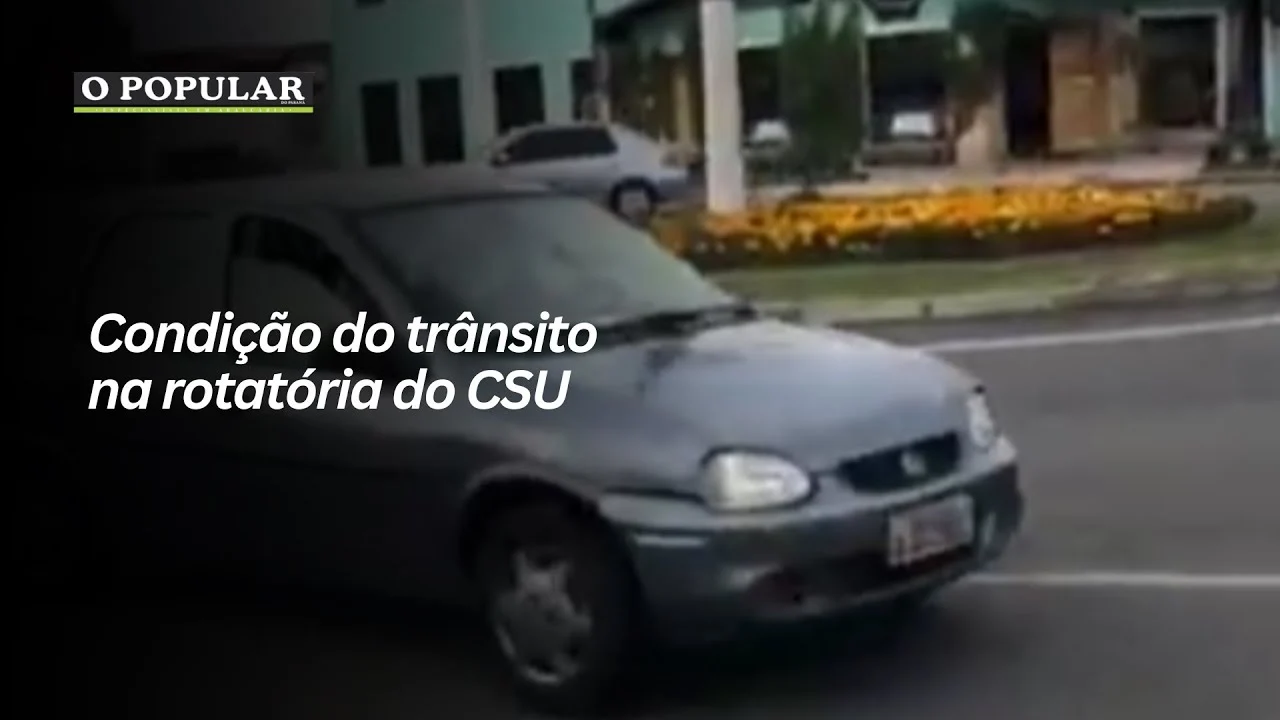 Condição do trânsito na rotatória do CSU