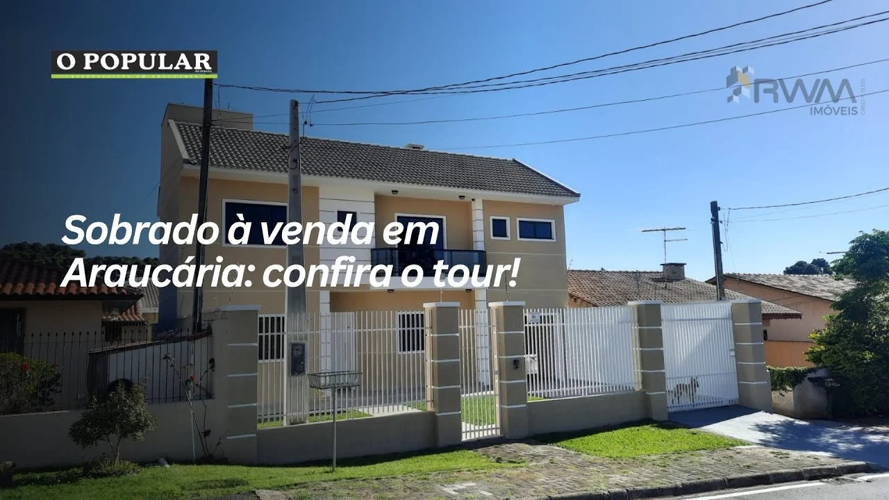 IMÓVEL EM ARAUCÁRIA - Incrível sobrado no bairro Iguaçu | RWM Imóveis