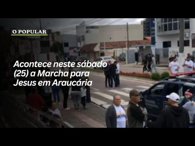 Acontece neste sábado (25) a Marcha para Jesus em Araucária