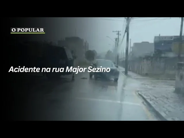 Acidente na rua Major Sezino